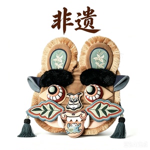 原创广西桂林国潮非遗老虎包包小众设计石连褐手机斜挎老虎包正版