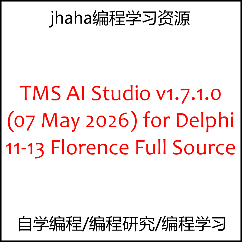 TMS AI Studio v1.7.1.0 for Delphi 11-13 Florence Full Source