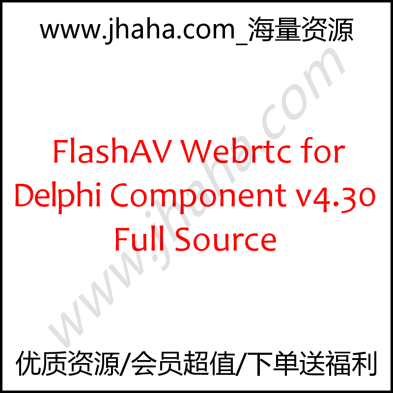 FlashAV Webrtc for Delphi Component v4.30 Full Source