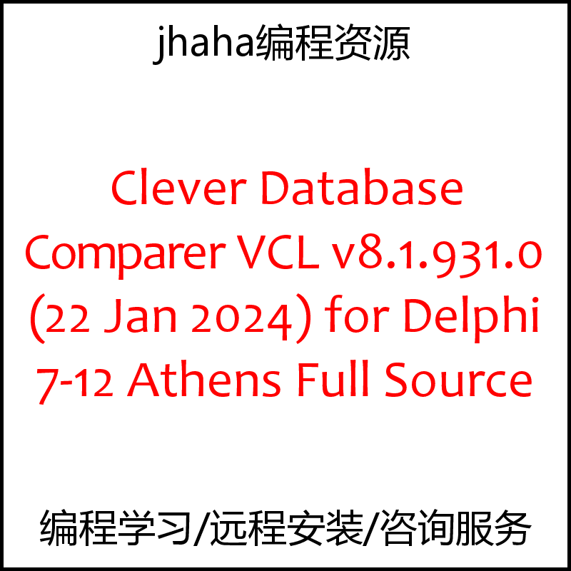 Clever Database Comparer VCL v8.1.931.0 for Delphi 7-12
