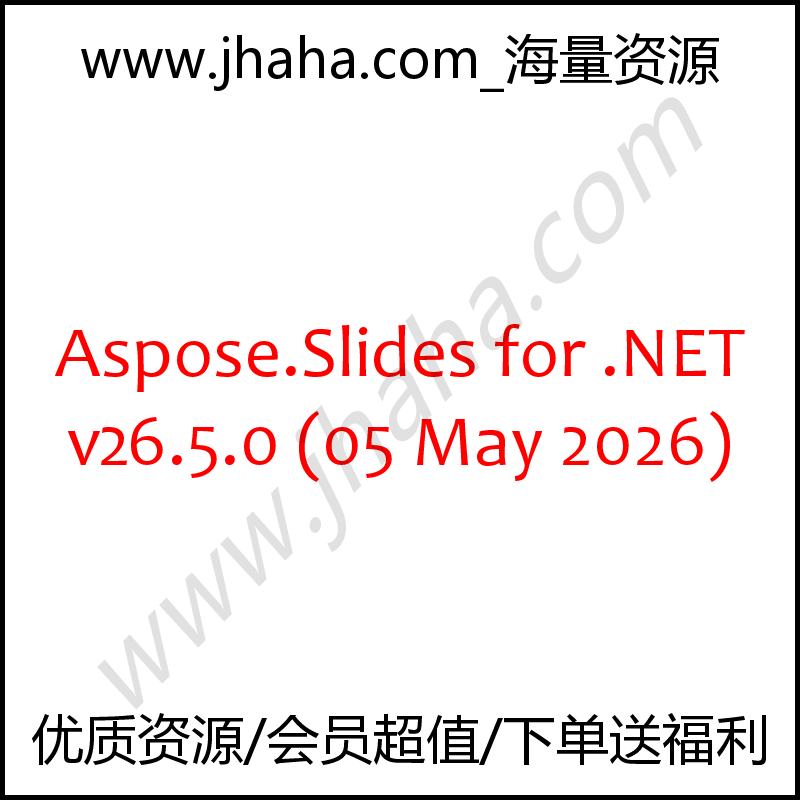 Aspose.Slides for .NET v26.5.0 有demo参考