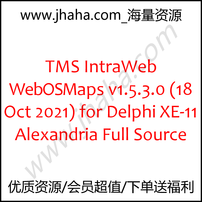 TMS IntraWeb WebOSMaps v1.5.3.0 for Delphi Full Source