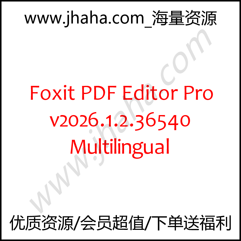 Foxit PDF Editor Pro v2026.1.2.36540 Multilingual