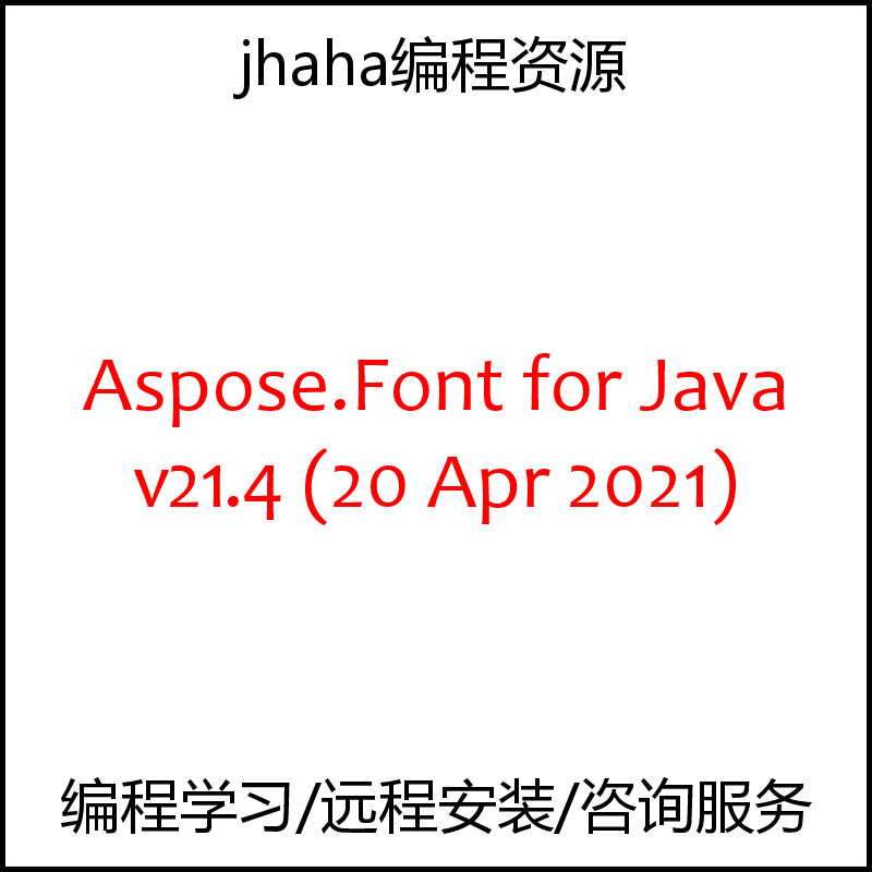 Aspose.Font for Java v21.4