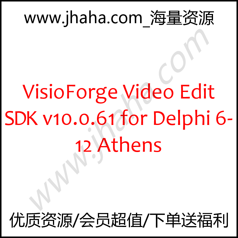 VisioForge Video Edit SDK v10.0.61.0 for Delphi 6-12