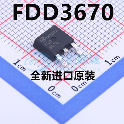 新品 全新进口原装 FDD3670 N沟道MOS场效应管 贴片TO-252