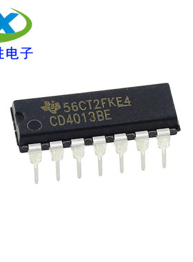 全新 CD4013BE CD4013/HCF/HEF 从D型触发器 直插DIP-14 可直拍