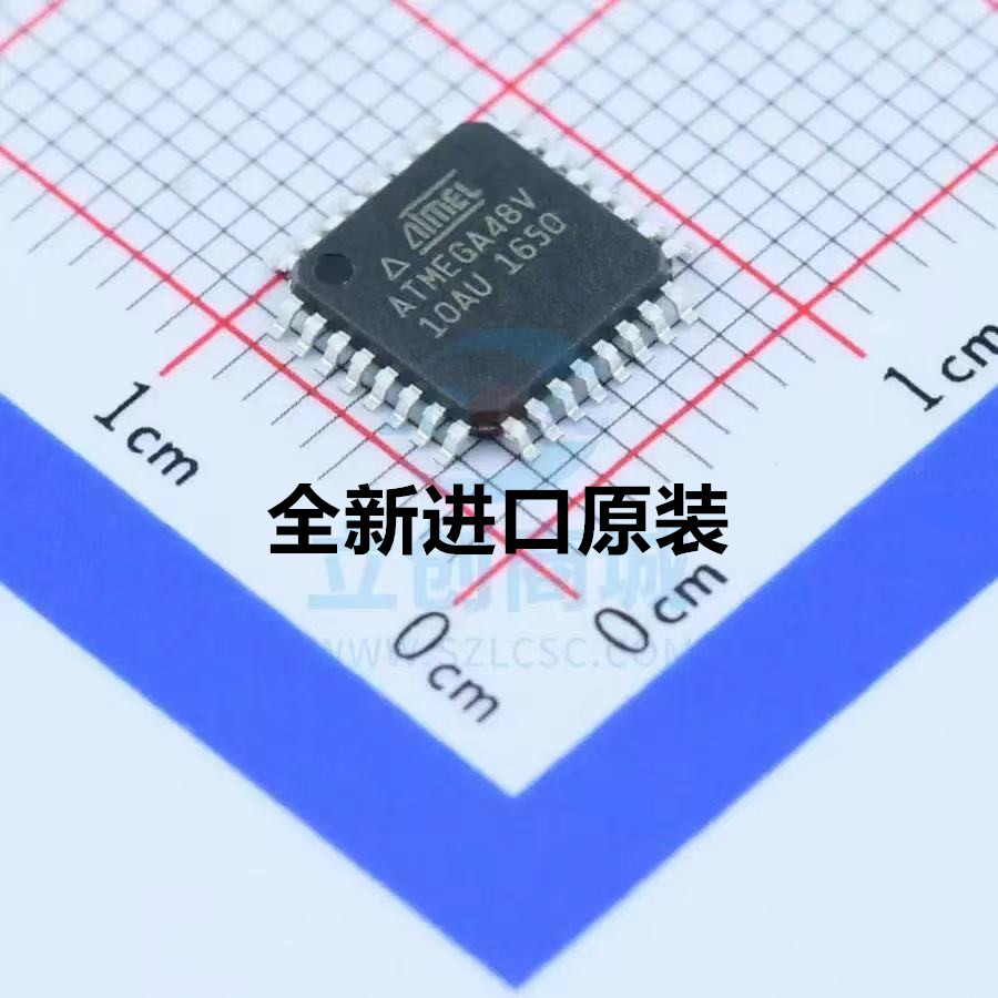 贴片 ATMEGA48V ATMEGA48V-10AU QFP32 8位AVR单片机MCU微控制器