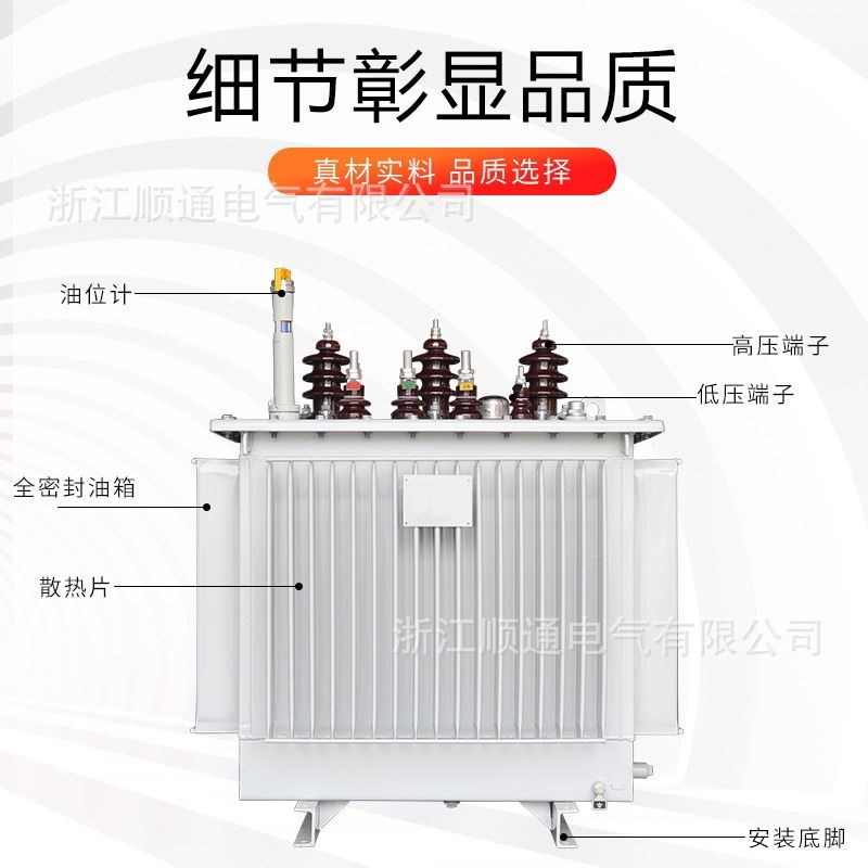 S11-1600KVA10KV三相油浸式电力变压器S9-1000KVA铜变压器315KVA