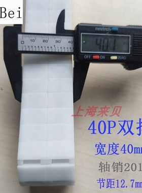 链条60P节距19.05小链板40P塑料12.07输送机配件201双排POM尼龙