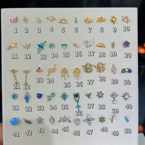 【清仓款】孤品/ f136钛合金 耳钉/唇钉/耳骨钉/鼻钉 氧化展示款