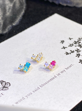 仙人 钛合金“比芯”镀金耳钉耳蜗钉耳骨钉flat 16g 免摘睡觉防敏