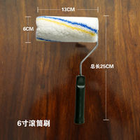 Roller brush for latex paint coating, 4-inch little finger roller core, 8-inch and 9-inch wall painting tools without dead corners, roller brush thumbnail 5