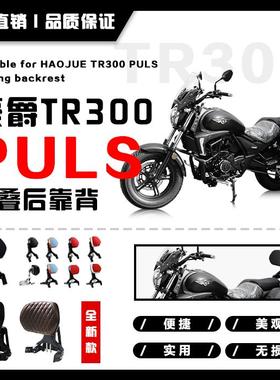 适用豪爵TR300PLUS折叠靠背都市旅行款司机乘客两用靠椅腰靠改装