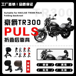 适用豪爵TR300PLUS折叠靠背都市旅行款司机乘客两用靠椅腰靠改装