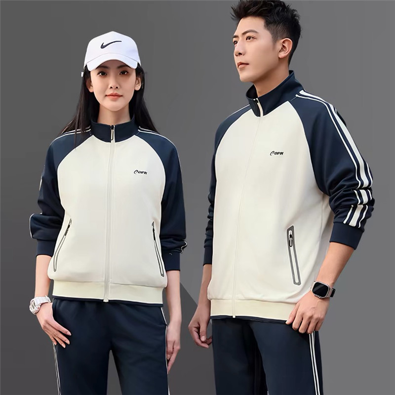 情侣运动服套装春秋新款一整套休闲卫衣跑步团体休闲运动套装男女
