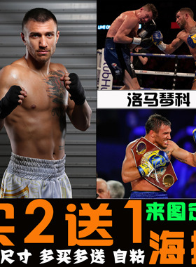 拳王洛马琴科海报墙贴壁纸装饰画