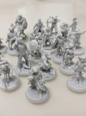 散货桌游兵人DND龙与地下城COC模型棋子跑团标记物微缩模型多只装