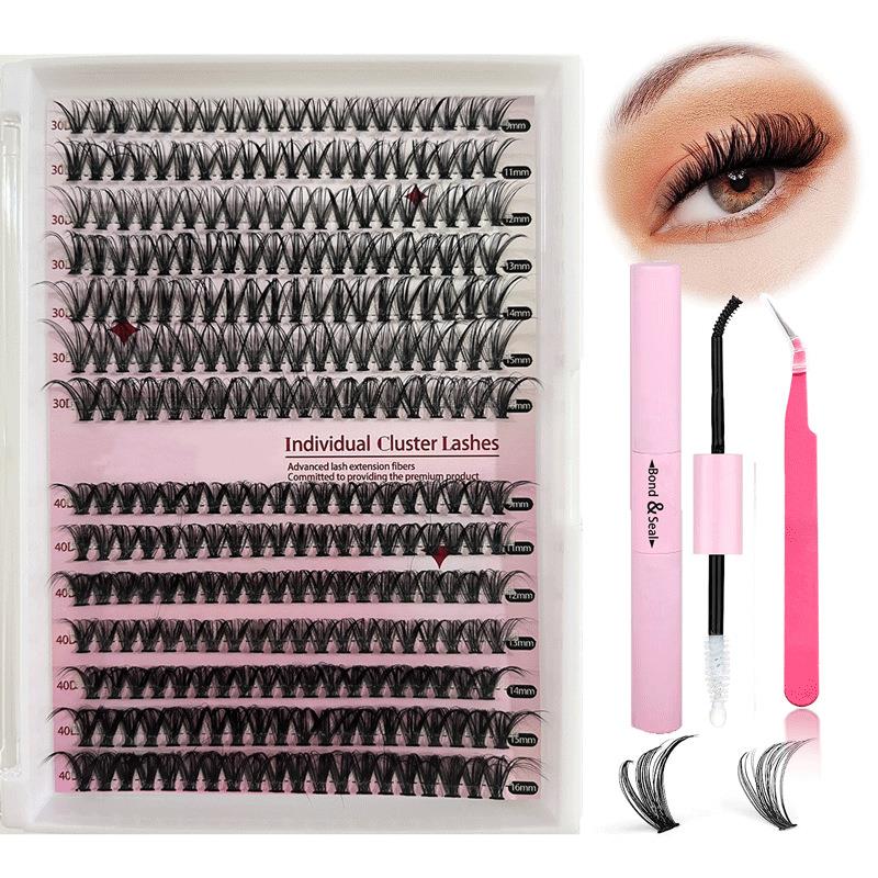 【跨境】DIY Clusters Lashes睫毛假睫毛30D/40D睫毛混装套装