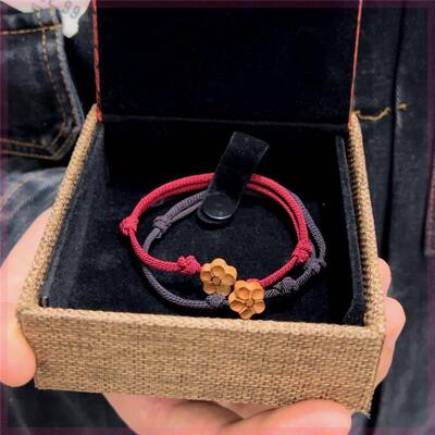 EWN抖音同款天然绳桃木雕