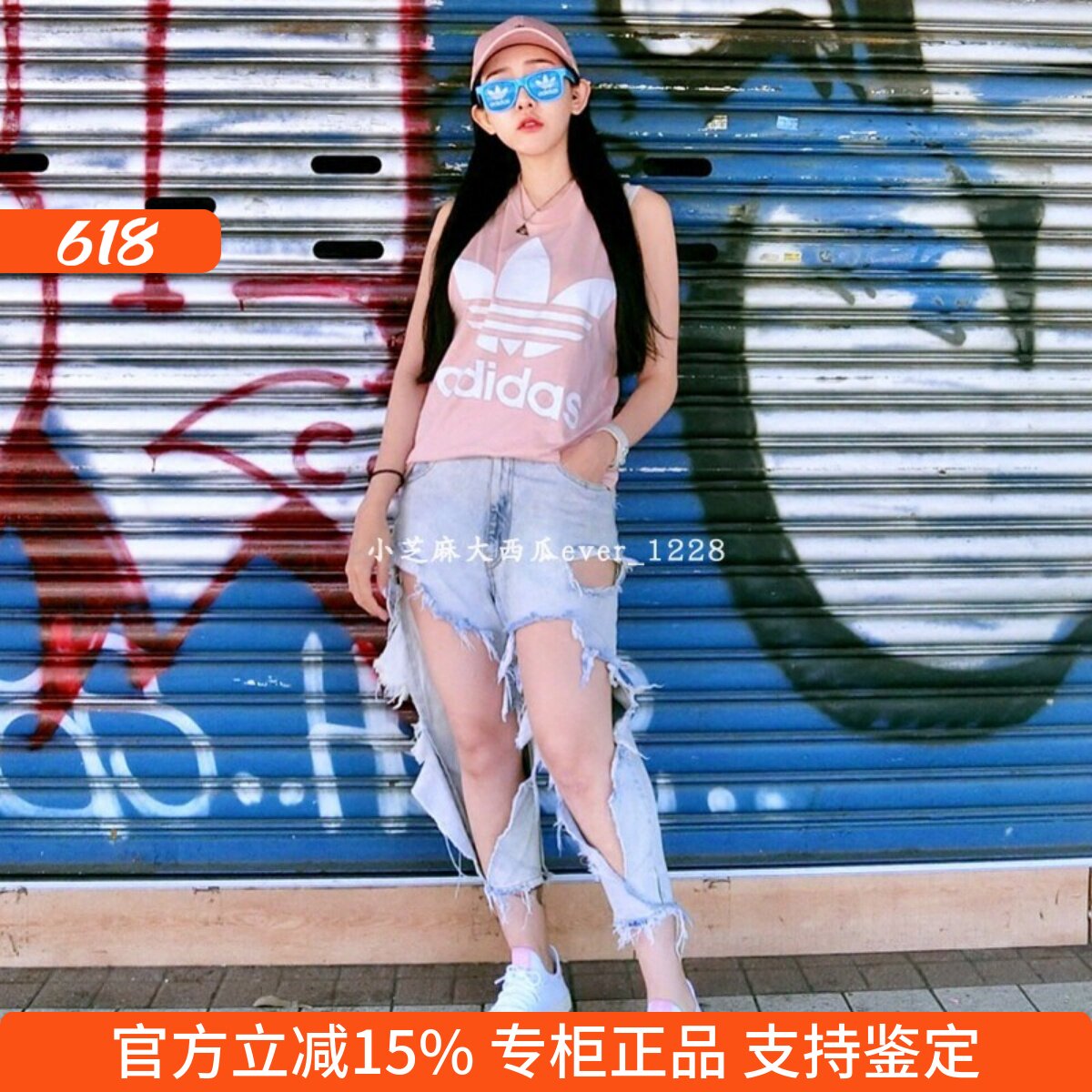 adidas三叶草专柜正品adicolor无袖背心T恤 CE5580 CE5583 CE5578
