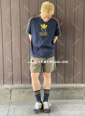 adidas三叶草正品BRAIN DEAD联名经典男子运动休闲短袖T恤JN2412