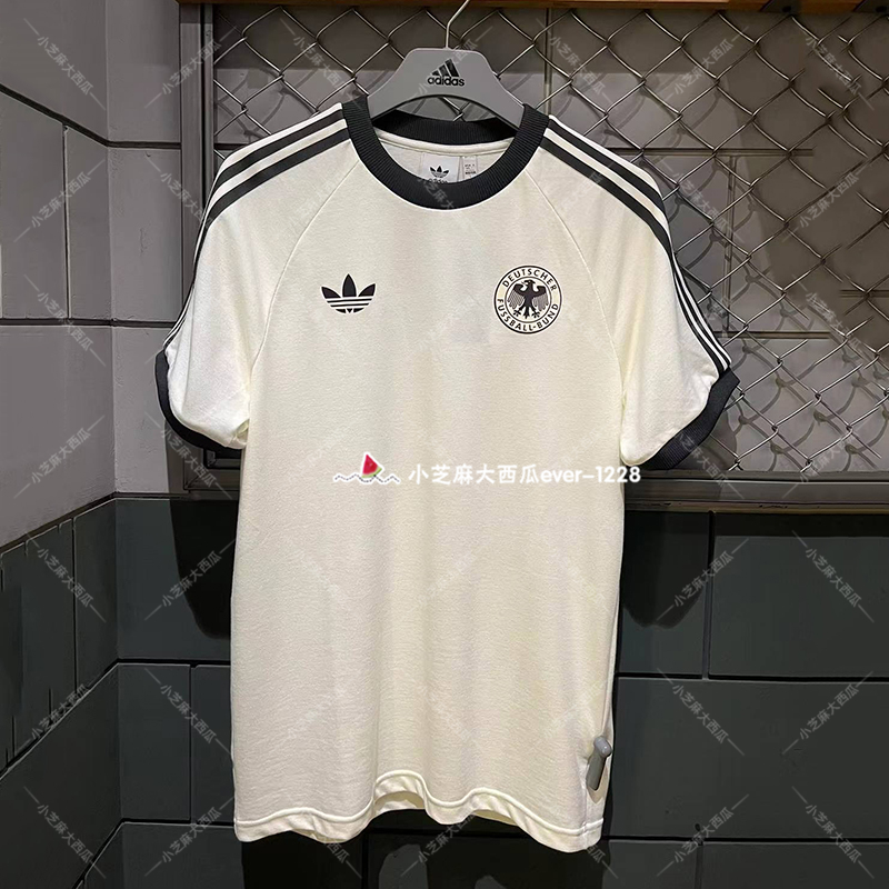 adidas三叶草短袖T恤复古球衣