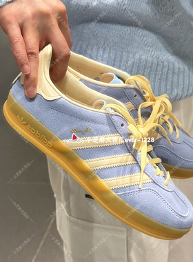adidas三叶草GAZELLE INDOOR男女清新色休闲运动板鞋JR8028JR8029