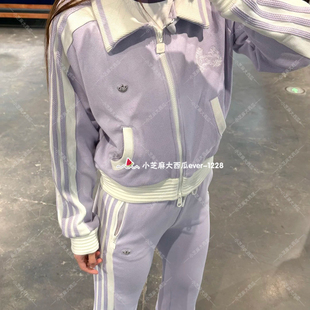 adidas三叶草双层针织结构女子舒适运动夹克薄外套KY2151KY2150