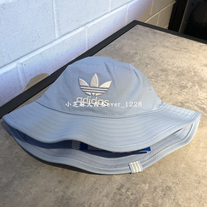 adidas三叶草专柜正品刺绣logo徽标图案休闲风渔夫帽FT8920FM1337