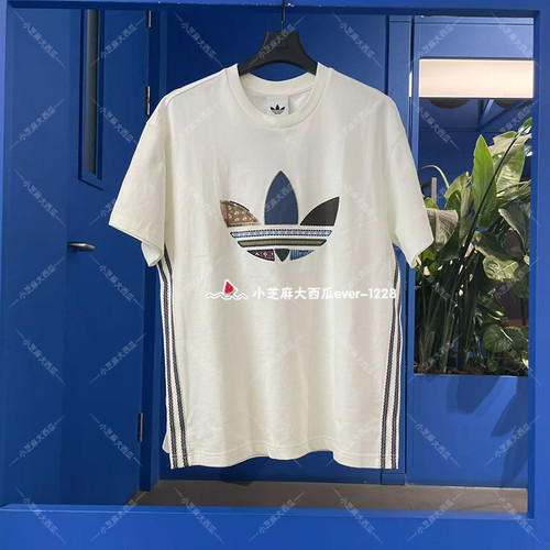 adidas三叶草运动宽松短袖T恤
