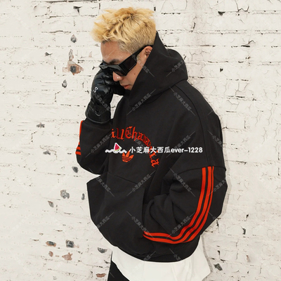 adidas三叶草运动休闲连帽卫衣