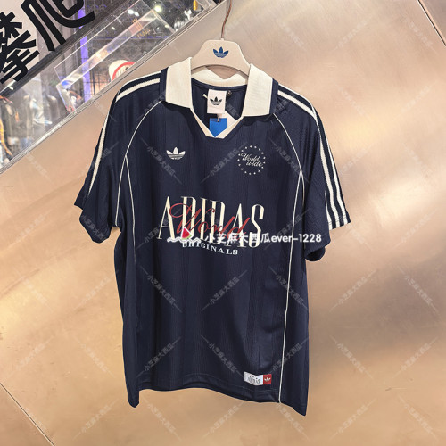 adidas三叶草休闲运动短袖POLO衫