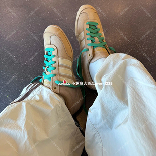 adidas三叶草正品JAPAN SHOES经典复古皮革薄底运动鞋T头鞋JP6148