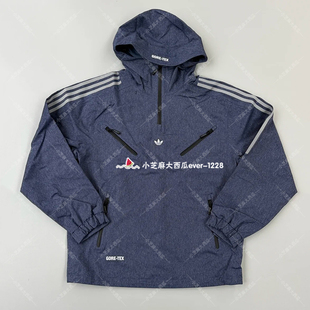 adidas三叶草正品 JACKET男子牛仔运动连帽夹克外套KA3943 DENIM