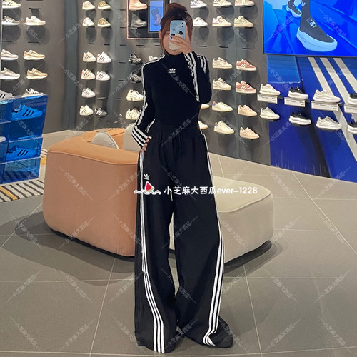 adidas三叶草薄绒时尚长袖T恤