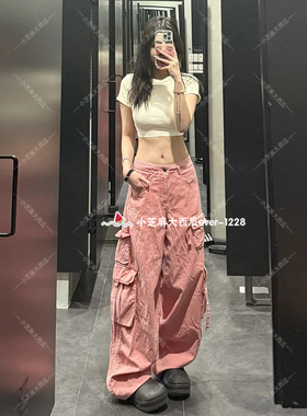 adidas三叶草MULTI POCKET女子多口袋设计工装运动裤KD4113KD4114