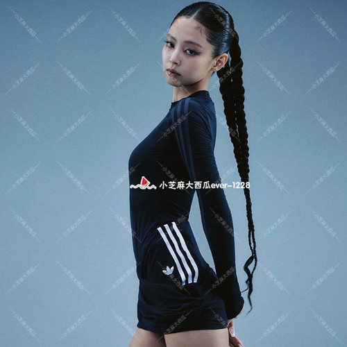 adidas三叶草JENNIE联名长袖T恤