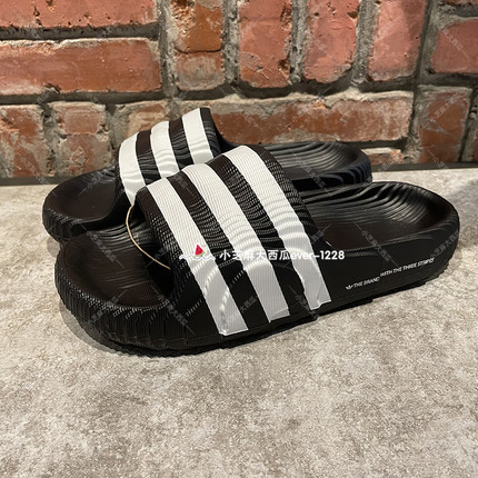 adidas三叶草专柜正品ADILETTE 22 SLIDES男女经典运动拖鞋IF3670