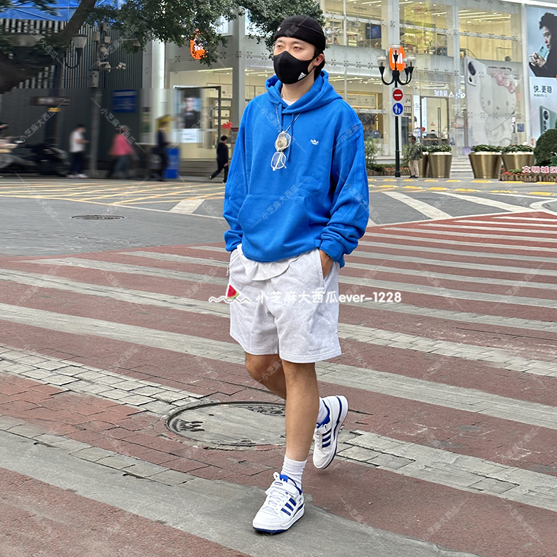 adidas三叶草专柜正品男女经典时尚小logo运动休闲连帽卫衣HK9866 运动服/休闲服装 运动卫衣/套头衫 原图主图