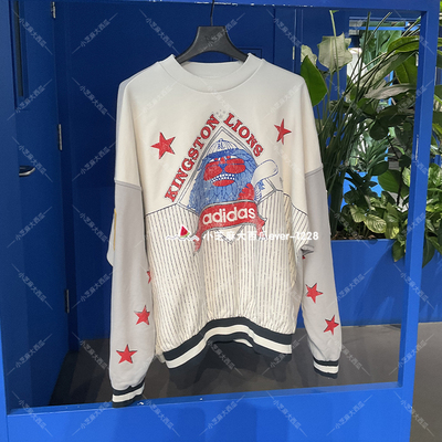 adidas三叶草圆领卫衣套头衫