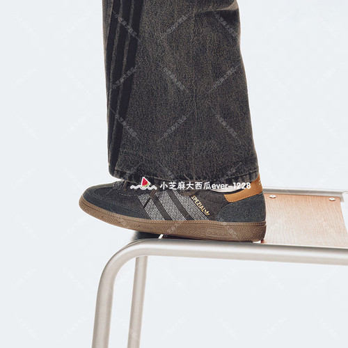 adidas三叶草T头鞋板鞋德训鞋
