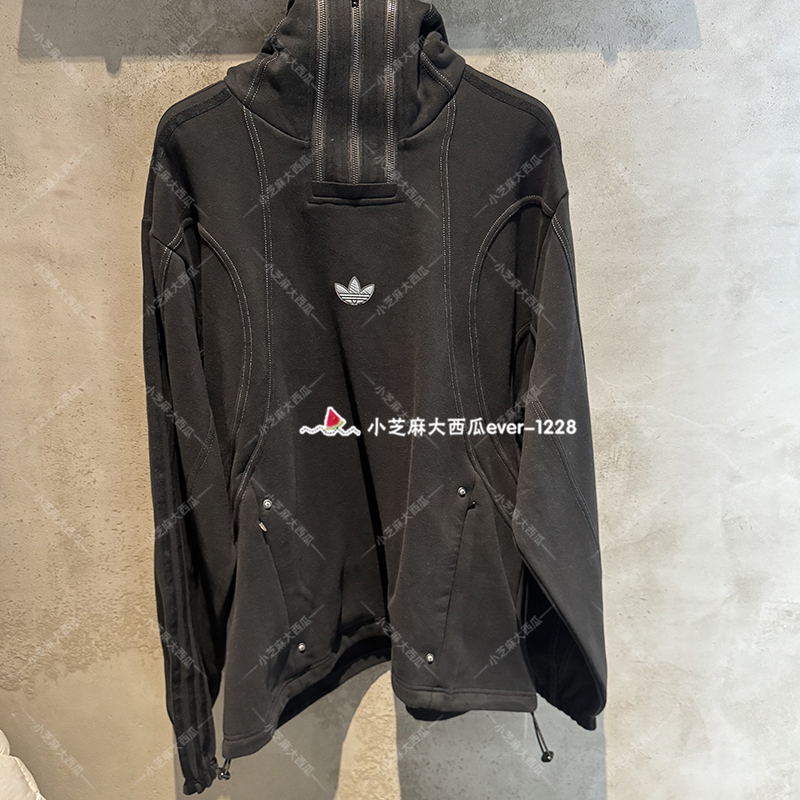 adidas三叶草加绒运动连帽卫衣