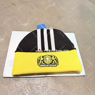 adidas阿迪达斯BRAIN 拼色运动休闲针织帽JY7968 DEAD联名舒适时尚