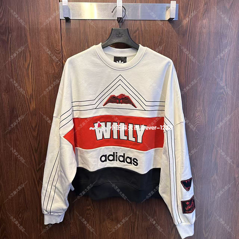 adidas三叶草Willy Chavarria联名NY篮球风运动套头衫卫衣KS6444