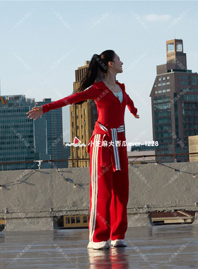 adidas阿迪达斯金晨款新年加厚针织高腰阔腿裤KR0418KH2702/2703