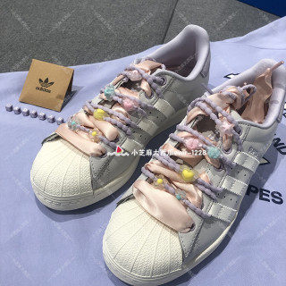 adidas三叶草SUPERSTAR女子彩色珠珠多巴胺运动板鞋IF1804/1805