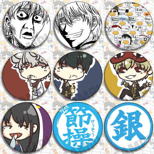 银魂饰品高杉晋助神威马口铁徽章