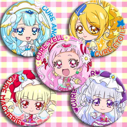 拥抱！光之美少女 动漫徽章58mm 二次元周边礼物吧唧定制海报挂件 - 封面