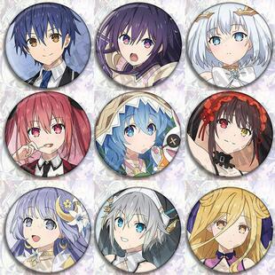 约会大作战 动漫周边吧唧挂件徽章胸章士道公主鸢一琴里乃狂三那